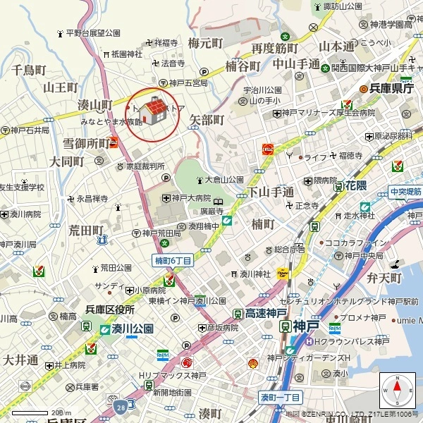 神戸市兵庫区神田町 暮らしにゆとりが生まれる、神戸市営地下鉄三宮駅へ乗換えなしの好立地です。