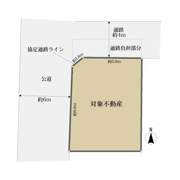 尼崎市武庫之荘５丁目 区画図