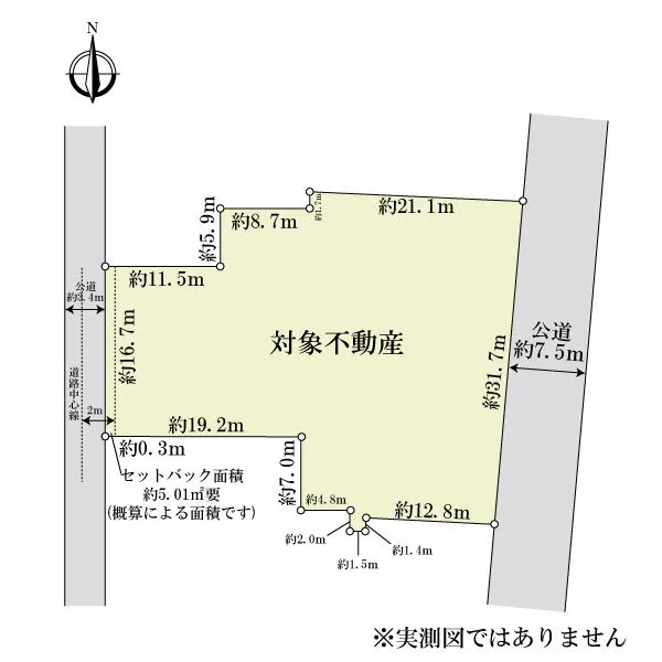 大和高田市内本町 区画図