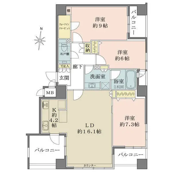 サンウッド文京開運坂上 間取図