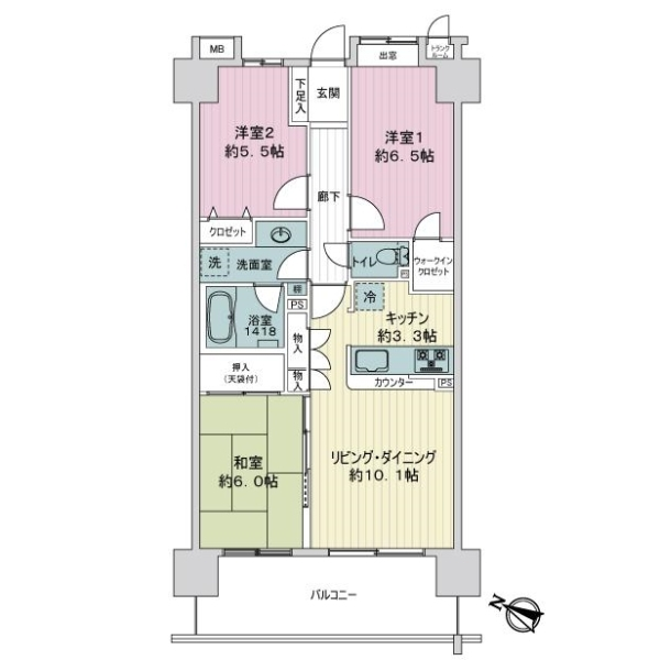 ワンズシティ 間取図