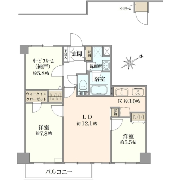 ガーデンホーム東寺尾ヒルズ 間取図