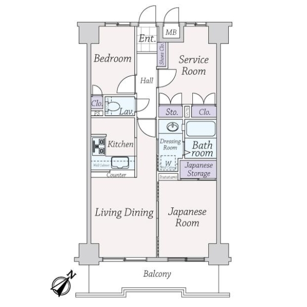 西川口並木第参サニーコート 間取図