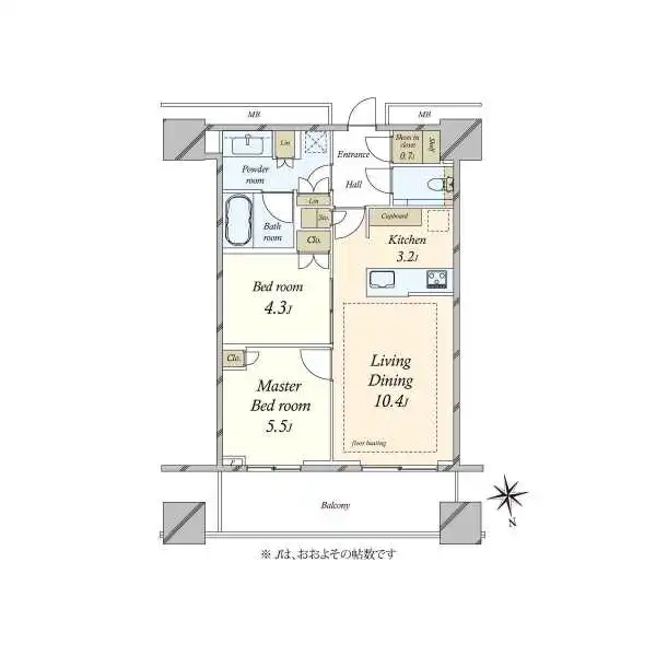 ＷＯＲＬＤ　ＴＯＷＥＲ　ＲＥＳＩＤＥＮＣＥ 間取図