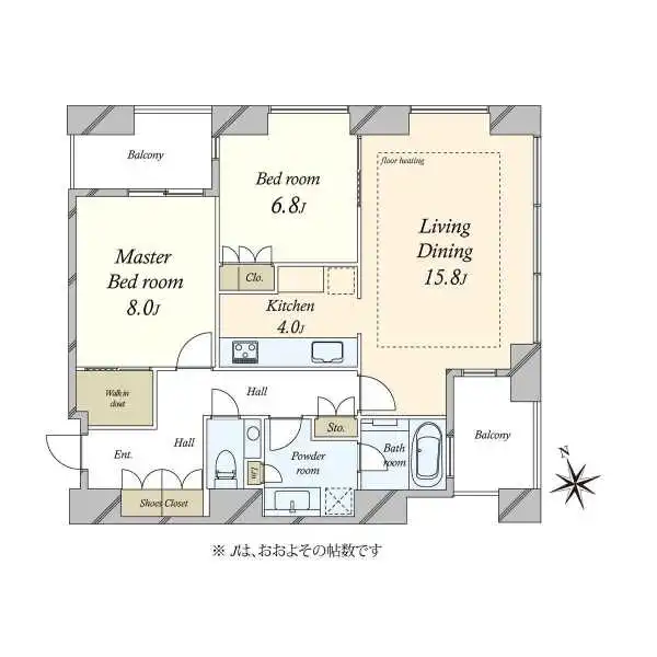 虎ノ門タワーズレジデンス 間取図
