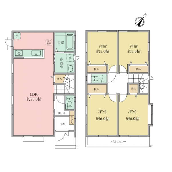 藤沢市高倉 間取図