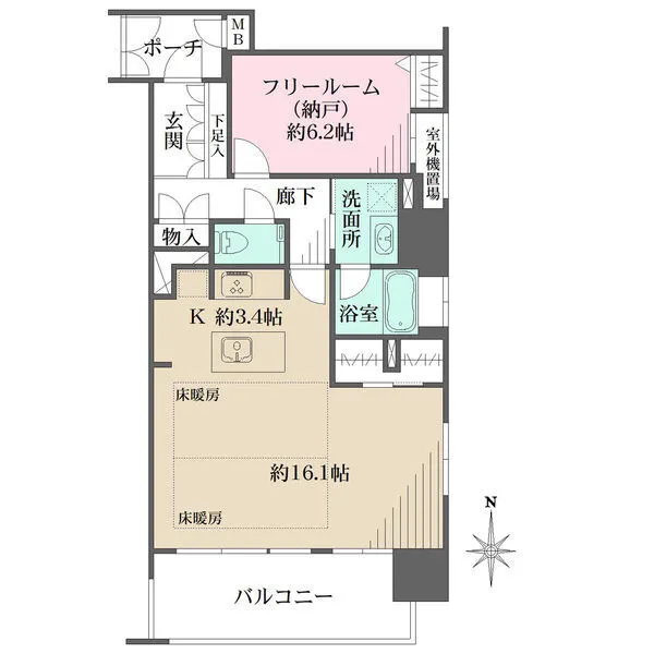 リーディア玉造駅前 間取図