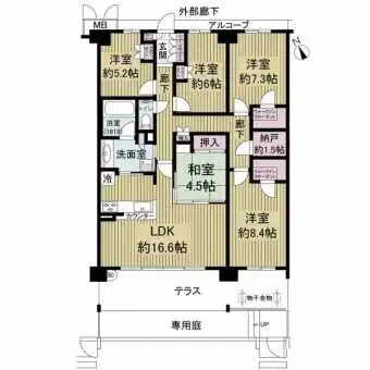 2世帯、ご家族の多い方にオススメの住戸です♪