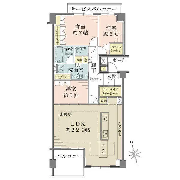 グランドメゾン自由ヶ丘テラス 間取図