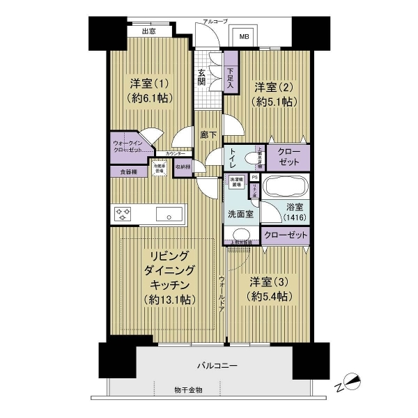 ルピアコート西葛西 間取図