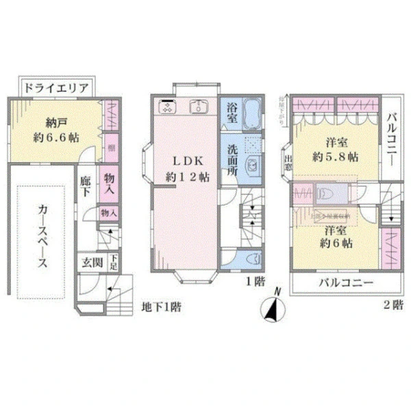 品川区大井７丁目 間取図