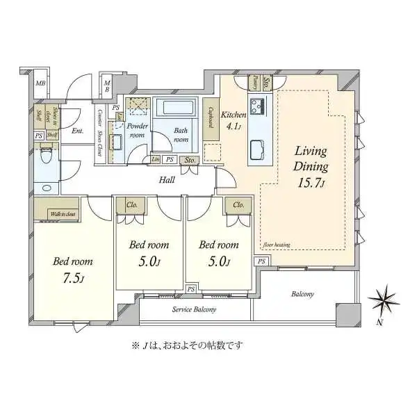 ブリリア高輪レフィール 間取図