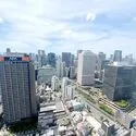 梅田ガーデンレジデンス 南向きバルコニーからの眺望