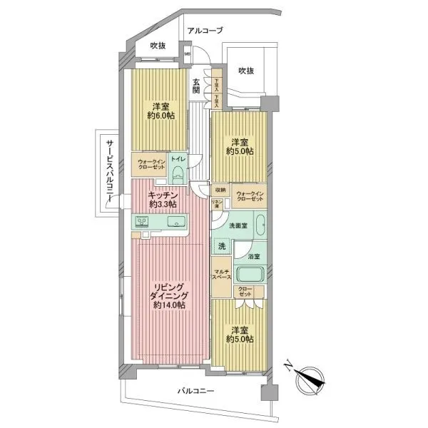 アデニウム上麻生 間取図