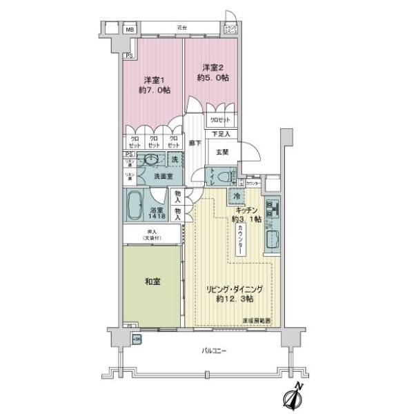 ジオステージ 間取図