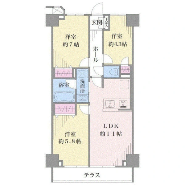 綱島ダイヤモンドマンション 間取図