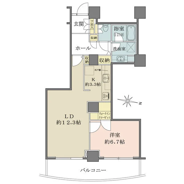 ザ・ガーデンタワーズ　サンセットタワー 間取図