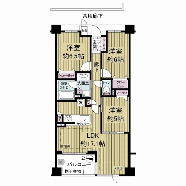 エスリード太秦レジデンス 間取図