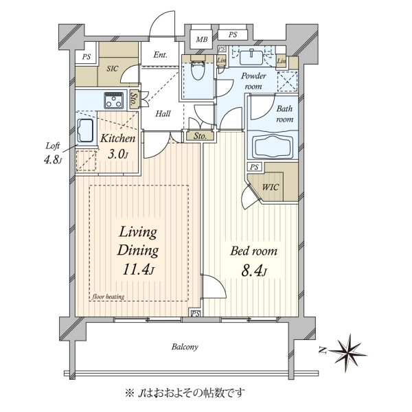 クオリア南麻布 間取図