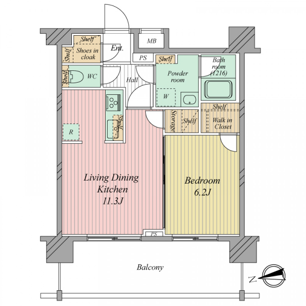 フュージョナル東墨田 間取図