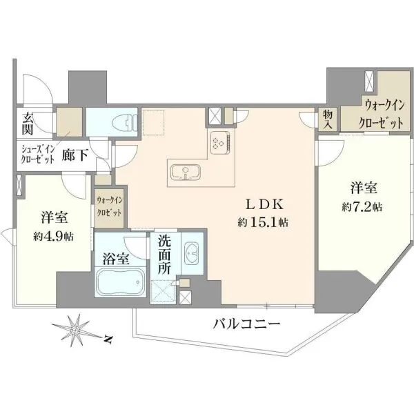 グランリビオ千代田平河町 間取図