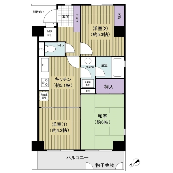 サンピア浮間舟渡 間取図