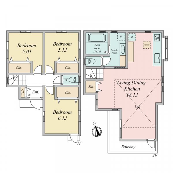 西東京市南町１丁目 間取図