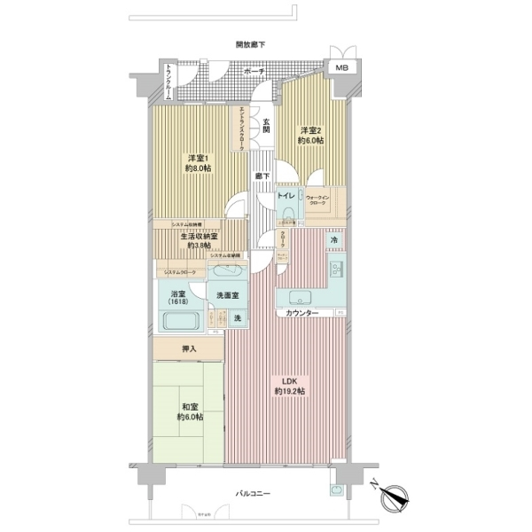ソフィア戸塚アクアステージ 間取図