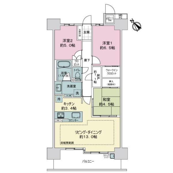 ミリカ・テラスＩＩ街区 間取図