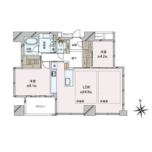 シティタワー西梅田 間取図