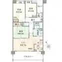 ライオンズステージ喜多見ガーデンシティ 間取図