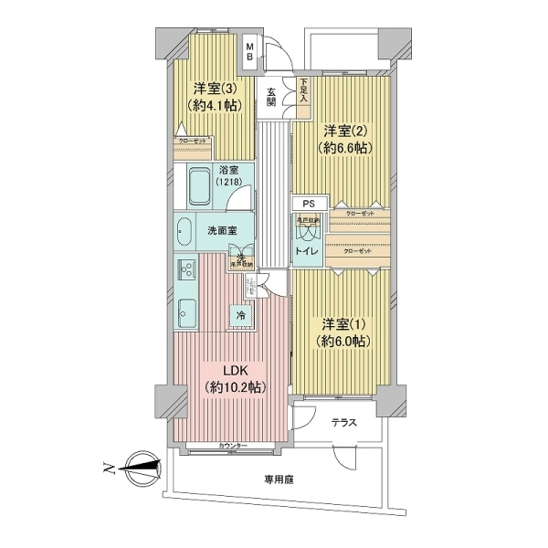 ライオンズヒルズ町田壱番館 間取図
