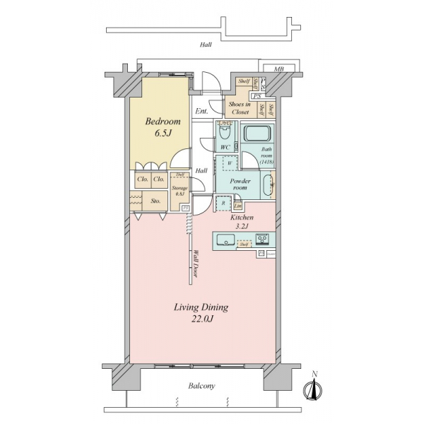 プラウド東陽町サウス 間取図