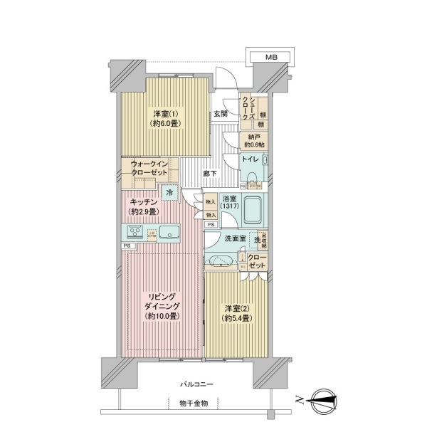 メイツ深川住吉 間取図