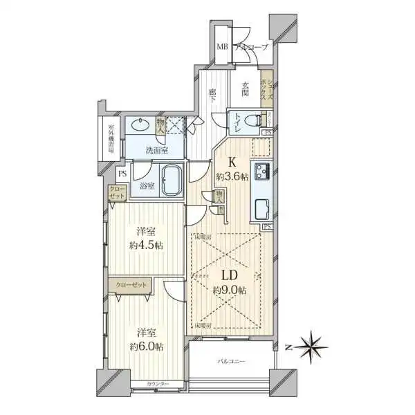ローレルコート高倉 間取図