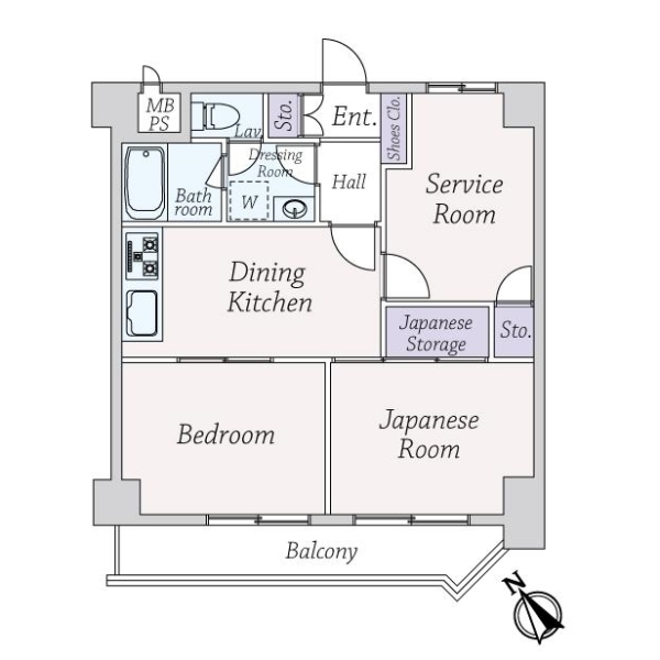 ハイライフ三田 間取図
