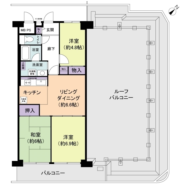 恒陽王子マンション 間取図