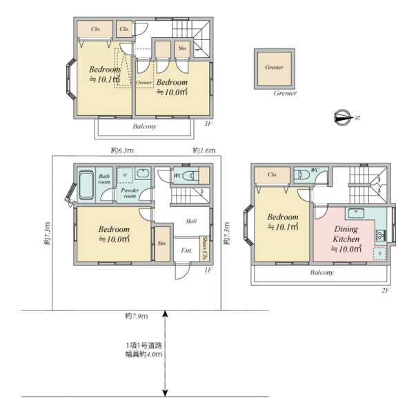 川崎市幸区北加瀬１丁目 間取図