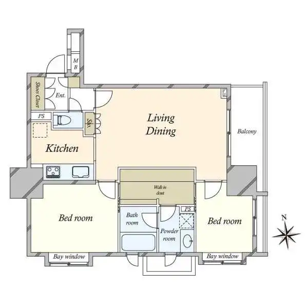 ピアース高輪 間取図