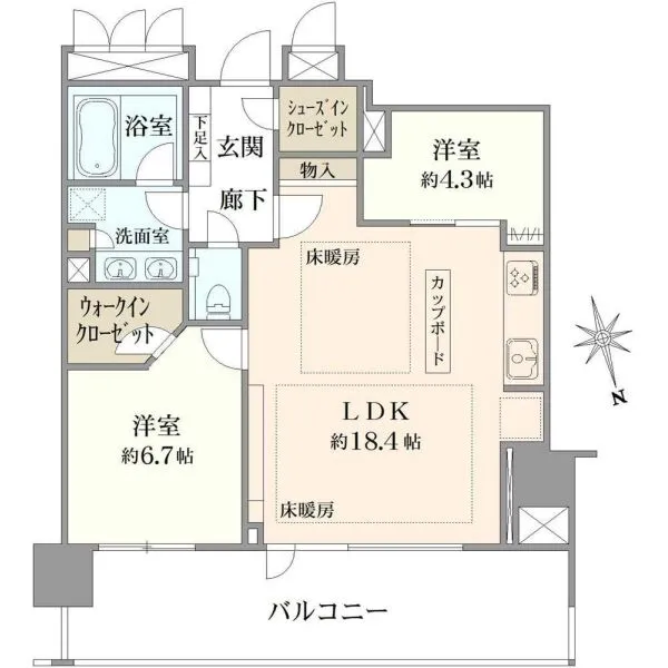 パークホームズ南麻布ザレジデンス 間取図