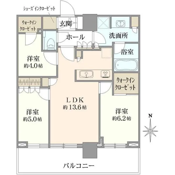 パークシティ中野ザ・タワーエアーズ 間取図