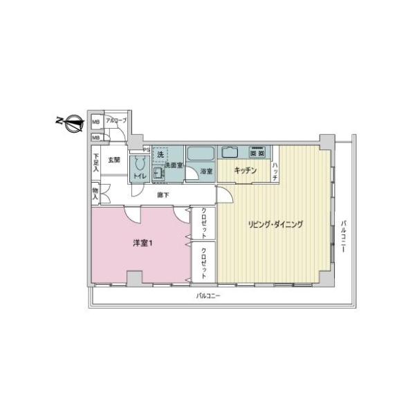 ライオンズマンション新川崎 間取図