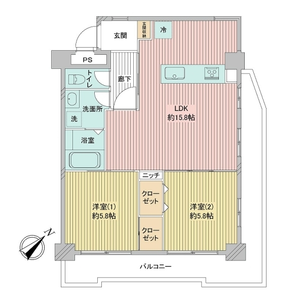 パークハイツ上星川 間取図