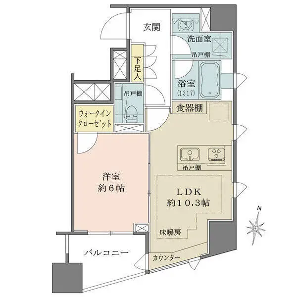 パークハウス本郷三丁目アーバンス 間取図