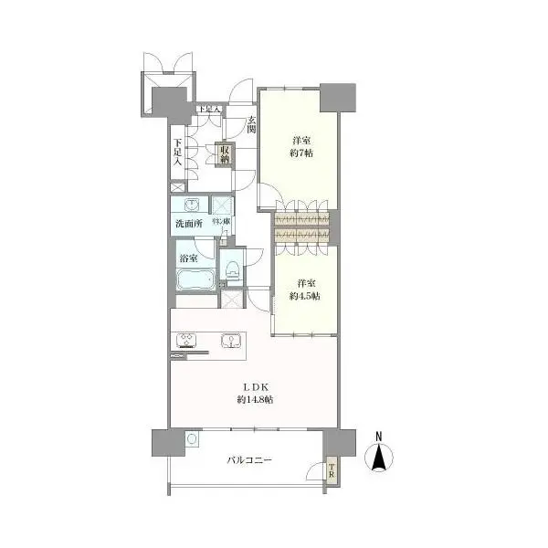 プラセシオン東別院 間取図
