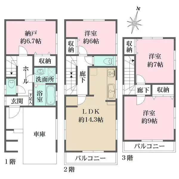 葛飾区東金町１丁目 間取図