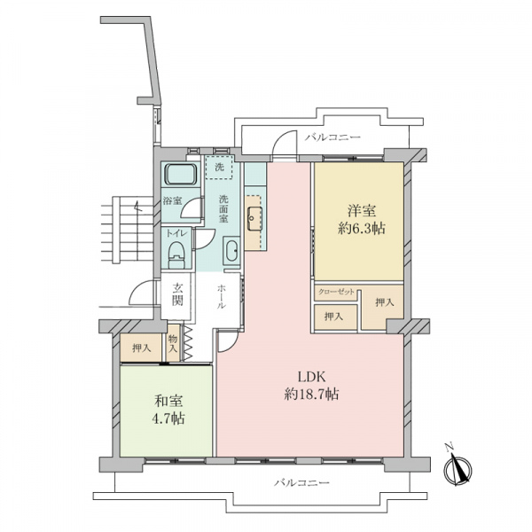 永山ハイツ 間取図