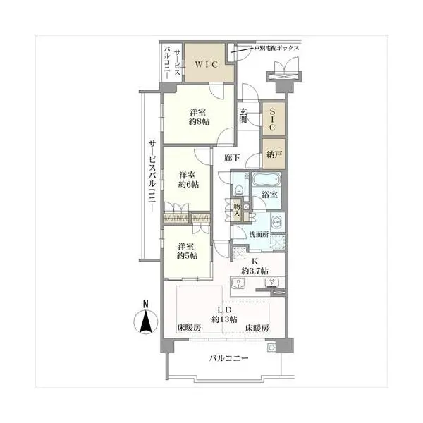 プレミスト京都　松ヶ崎 間取図