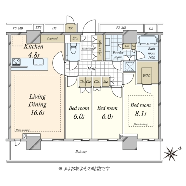 ザ・タワー十条 間取図