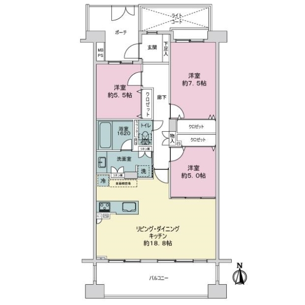 クリオ溝の口壱番館 間取図